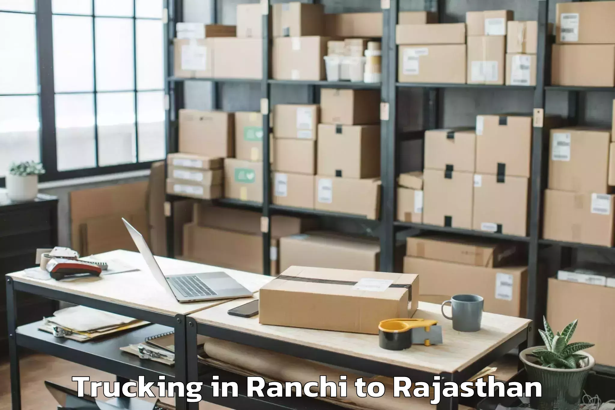 Book Ranchi to Mewar University Chittorgarh Trucking